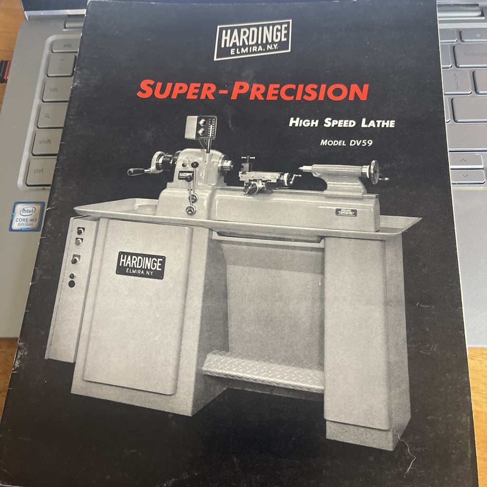 Hardinge Super-Precision High Speed Lathe Model DV59