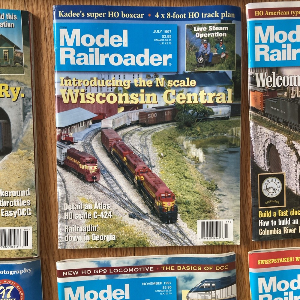 Model Railroader Magazine 1997- 12 Issues