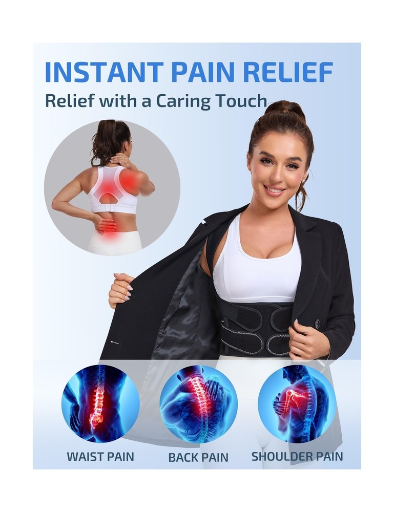 Posture Corrector for Women and Men with Bionic System, Precise Full Back Sup...