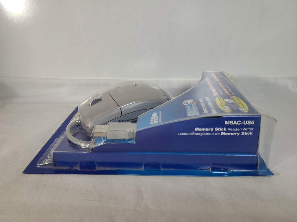 Vintage / Sony Memory Stick Reader Writer USB Optical Mouse / MSAC-US5 / Sealed