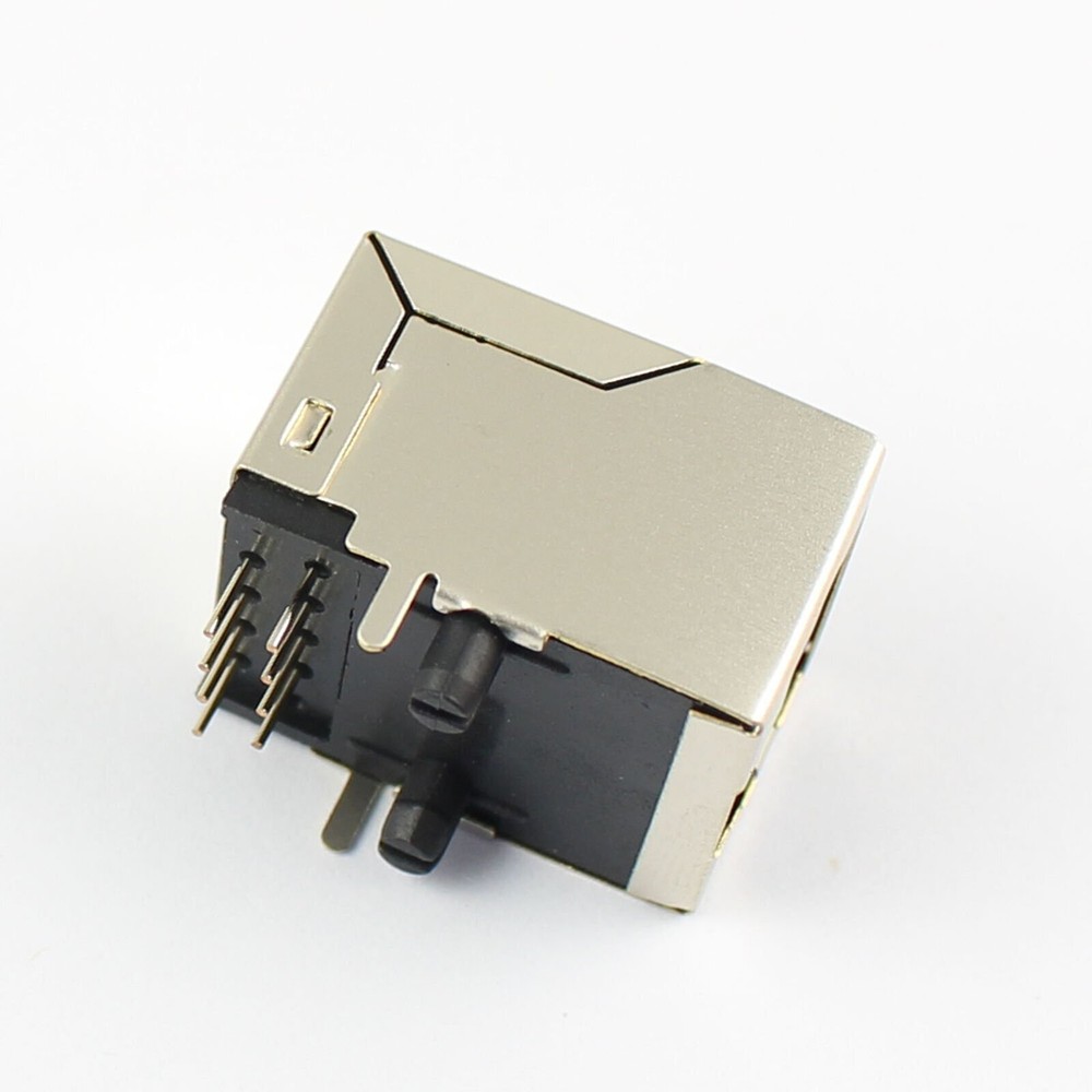5Pcs Metal RJ45 8P8C 8 Pin Shielded PCB Mount Network Ethernet Socket Connector