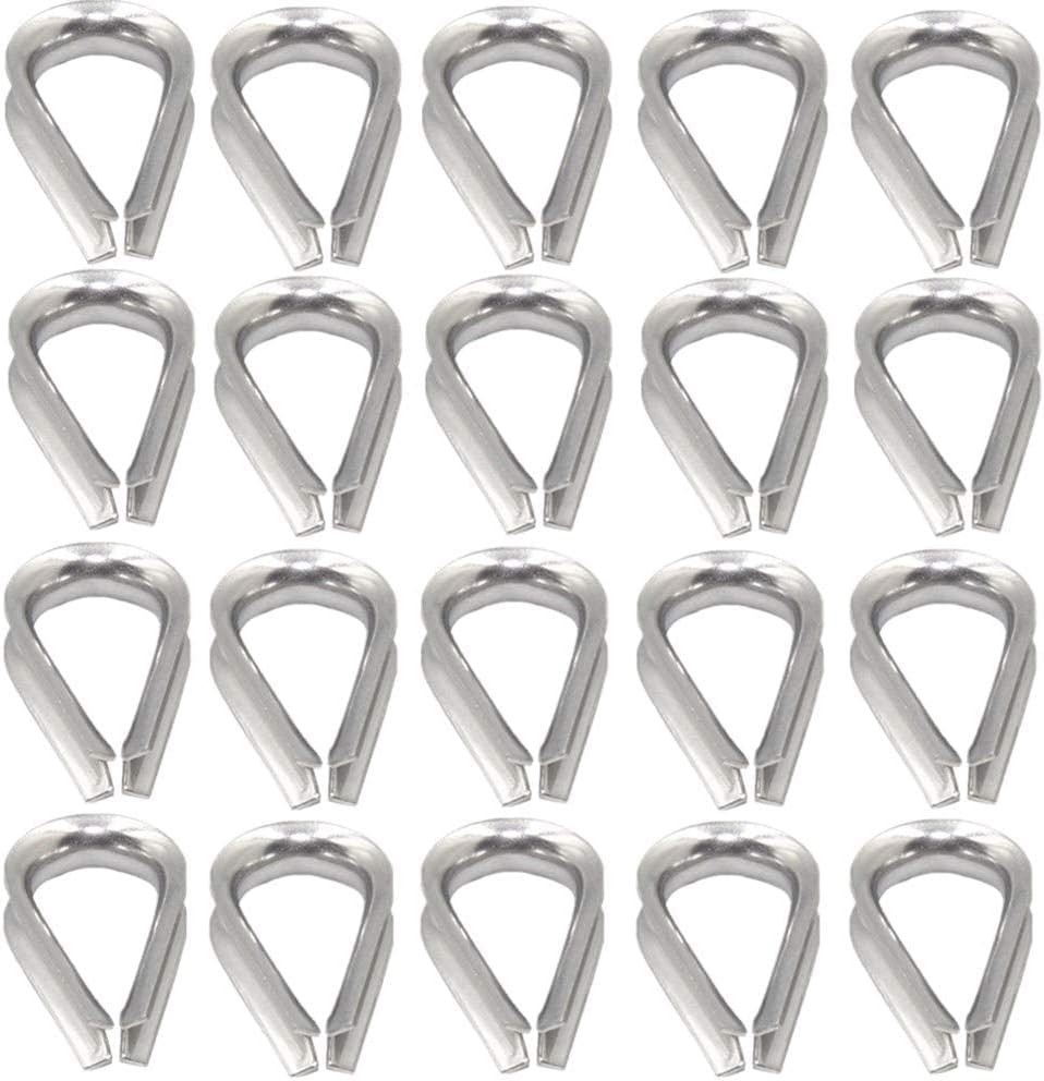 Wire Rope Thimble M6 Stainless 20 Pack New