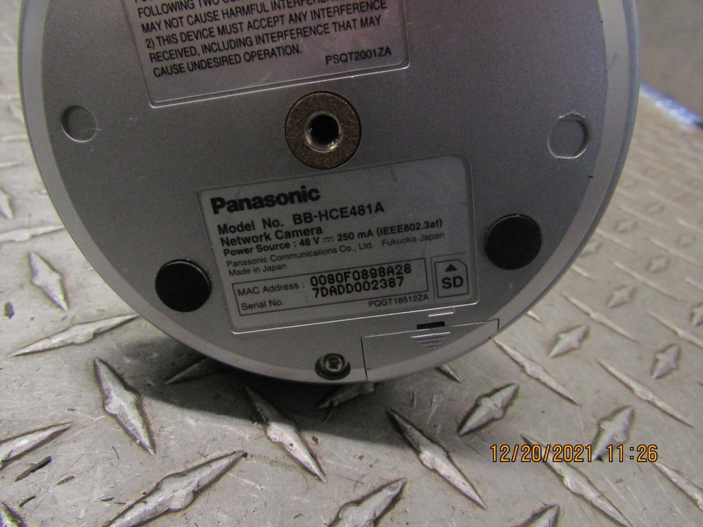 Panasonic BB-HCE481A Network Security Surveillance PTZ Camera 535