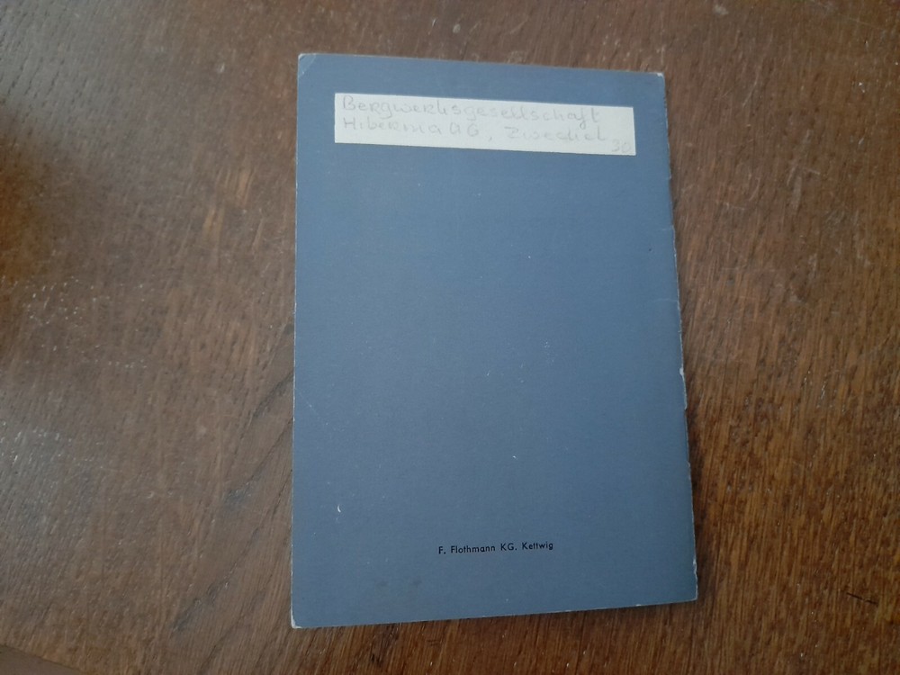 WW 2 GERMAN WORK BOOKLET BERGMANNS BUCH