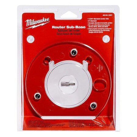 Milwaukee Tool 49-54-1027 Router Sub-Base Template