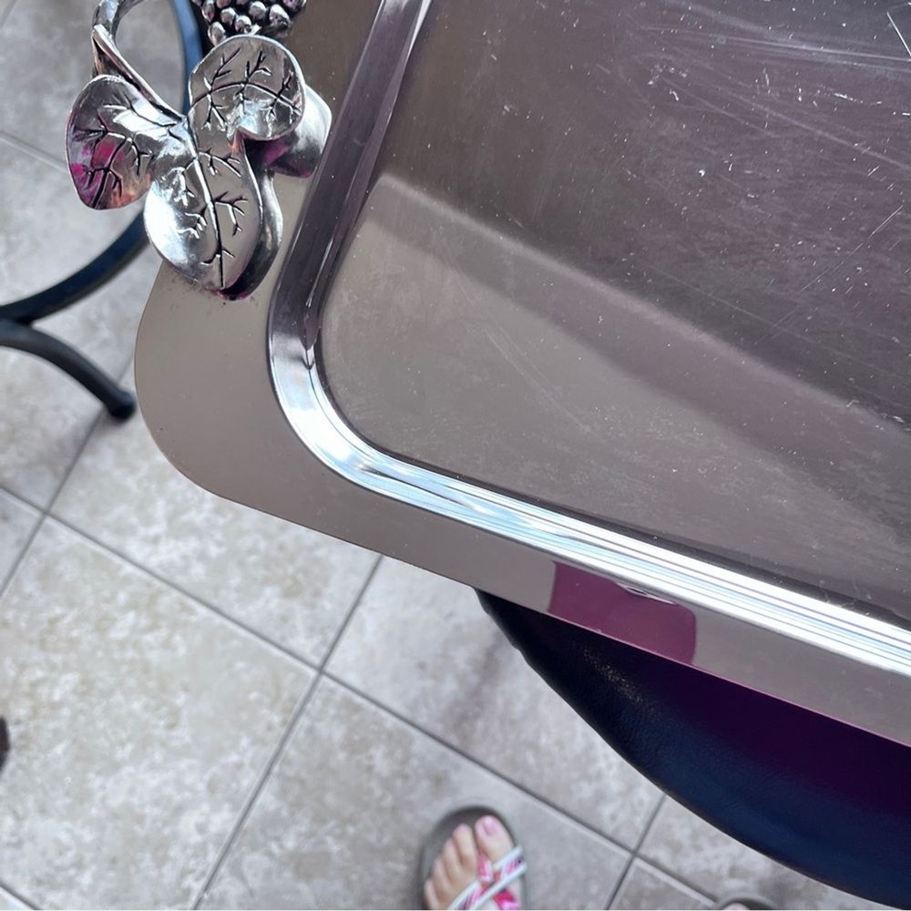 Godiger Vintage Silver-plated Grape cluster Serving Tray