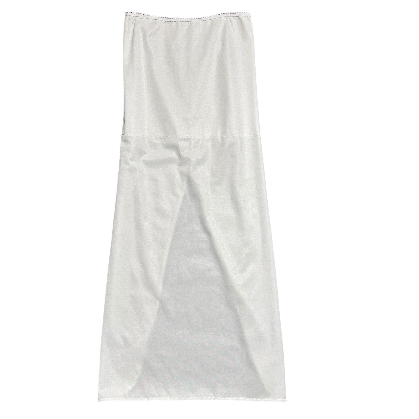 David’s Bridal Dress Dominique Skirt Slip Sz Small Minimalist Maxi Length White