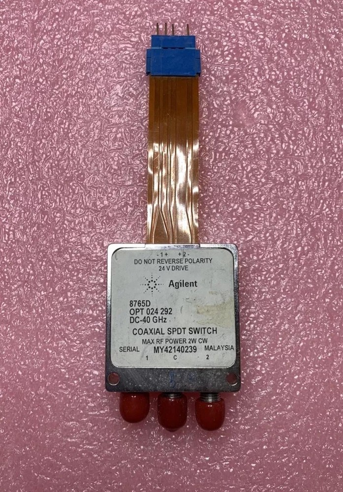 HP AGILENT KEYSIGHT 8765D COAXIAL SWITCH DC-40Ghz Opt 024