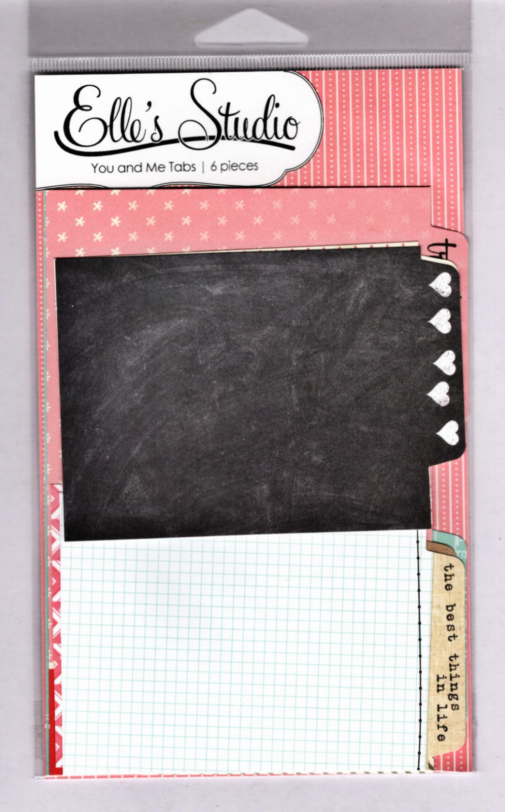 Elle's Studio YOU AND ME TABBED CARDS (6PCS) scrapbooking cardmaking CRAFTS