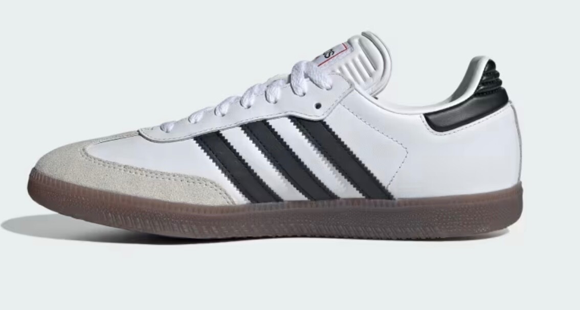 Women’s adidas Samba Indoor Soccer Shoes White Black Gum IH6001