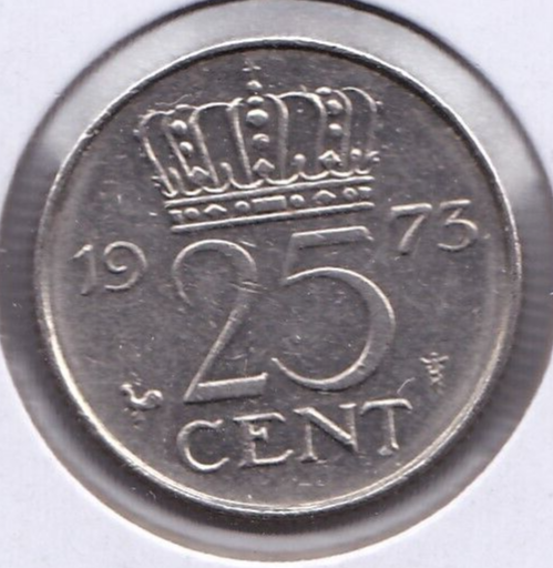 1973 Netherland 25 Cent
