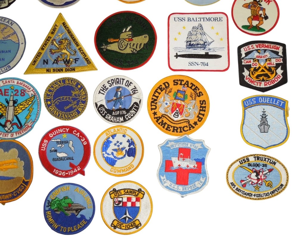 Original Vietnam Ships and Stations Patch Lot 12