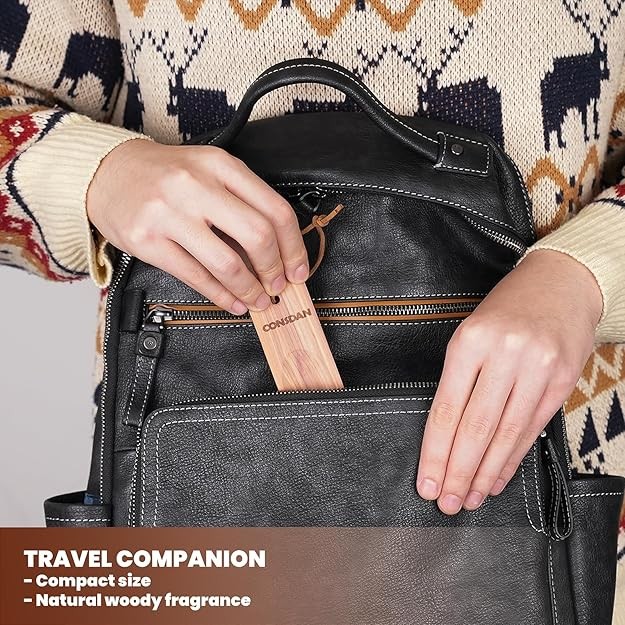 CONSDAN Shoe Horn | USA Grown Solid Cedar Wood Shoe Horn