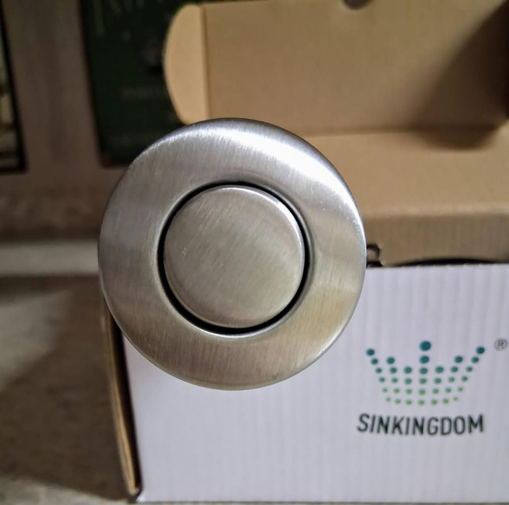 SINKINGDOM Garbage Disposal Button / Air Switch Kit  60+" cord, NEW Open Box