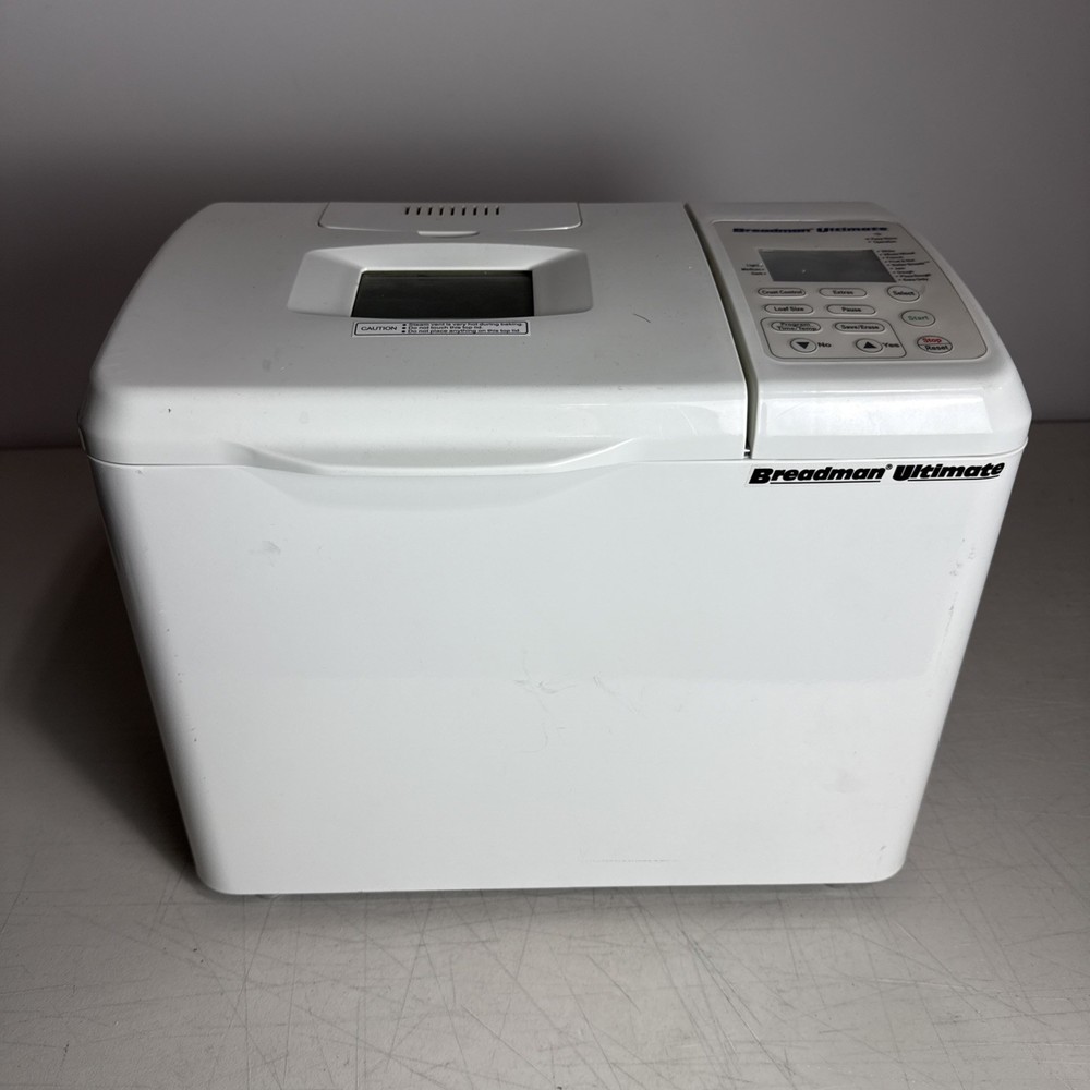 Breadman Ultimate TR2200C Automatic Programmable Bread Machine 2lb Loaf  - Works