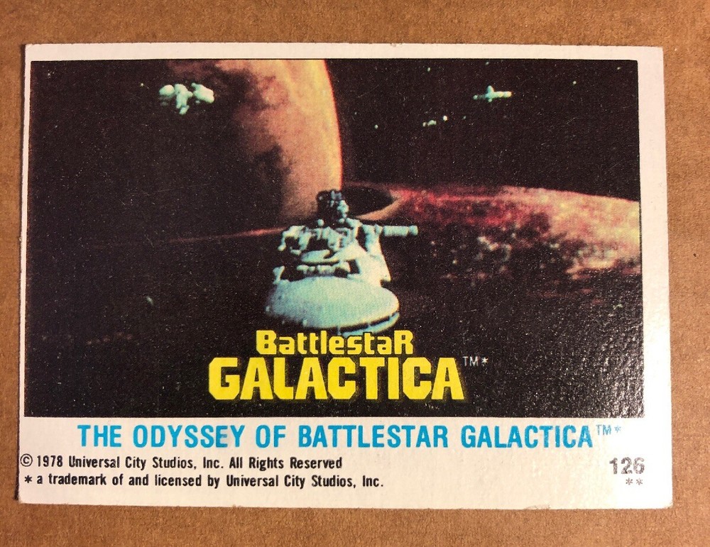 1978 Battlestar Galactica Card #126, EXMT, (BIGJ’S)