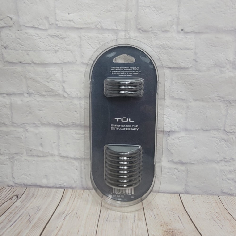 TUL 1.5" Discs - 12-Pack, Black, 200-Sheet Capacity