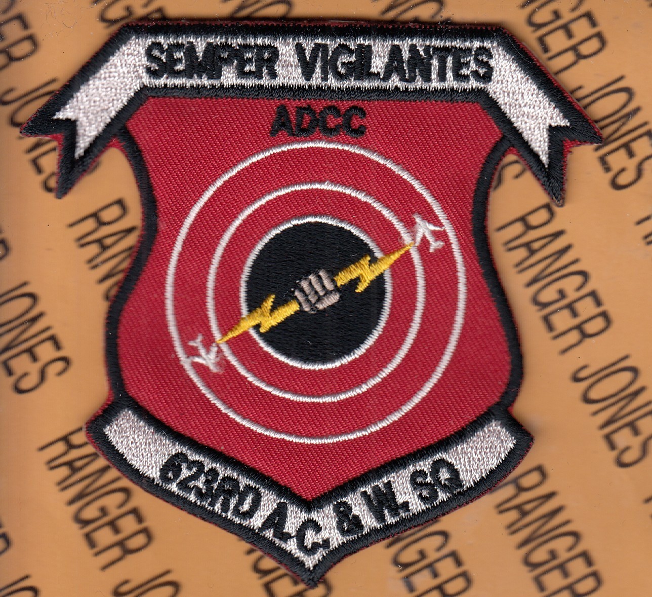 USAF Air Force 623rd Aircraft Control Warning Sq ACW & Sq ADCC ~4" patch c/e