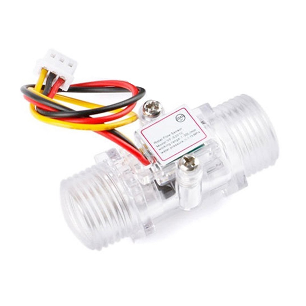 G1/2" Copper Water Flow Hall Sensor Switch Flow Meter Flowmeter Counter A