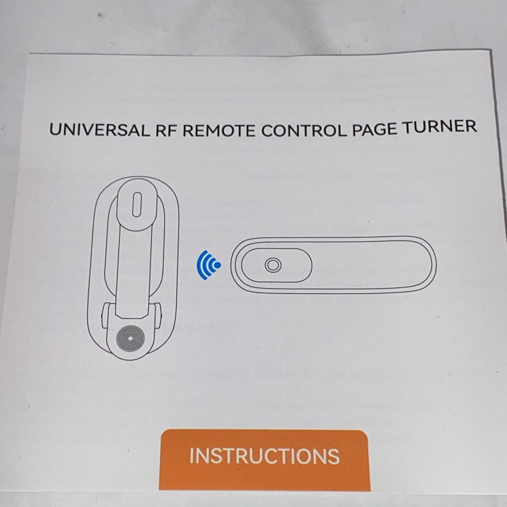 RF Remote Control Page Turner, E-books, Android, iPhone, Kindle - Looks New