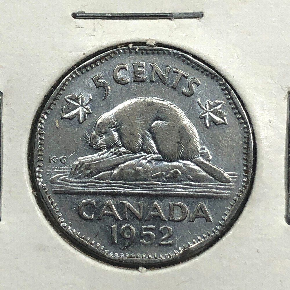 1952 Canada Five Cent Foreign Coin #1473