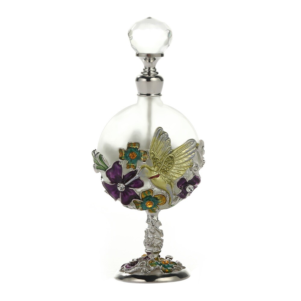 7ml Antique Glass Refillable Perfume Sample Bottle Empty Essential Oil Container