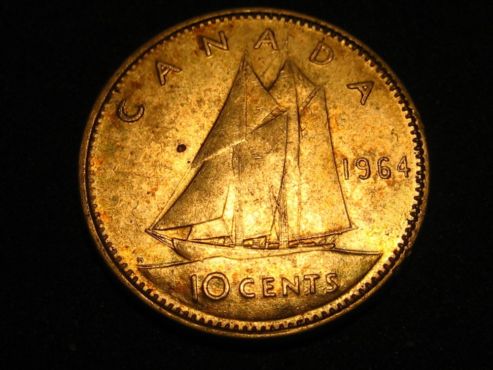1964 Canadian Dime