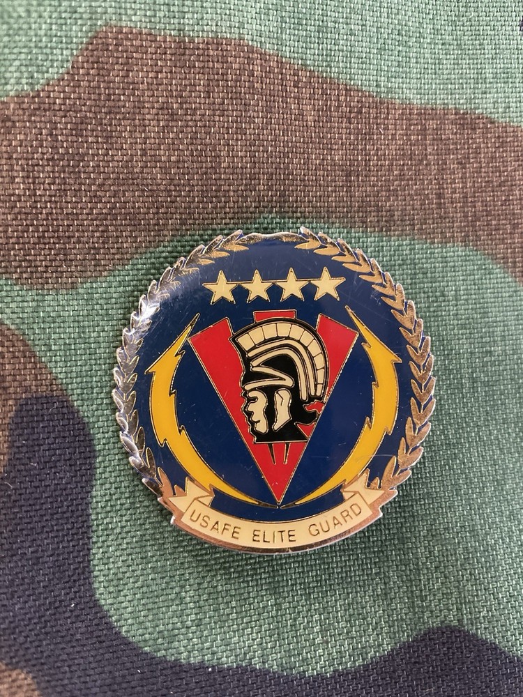 USAFE Special Security Air Force Pin Medal Medium USAF Military