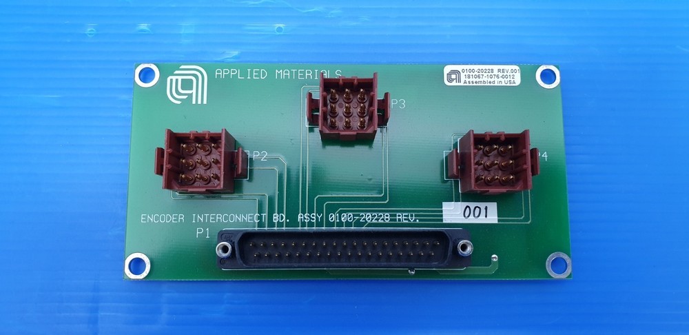 Applied materials / AMAT 0100-20228 Encoder Interconnect Board ( Used good )