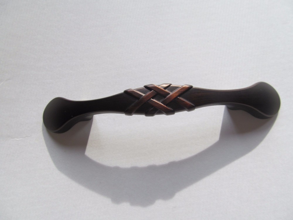 Braided Oil Rub Bronze 3" CC Kitchen Cabinet Drawer Hardware Pull Handle Screws