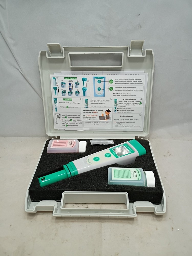 Apera Instruments Value Series PH20 Waterproof pH Tester Kit, ±0.1 pH Accuracy