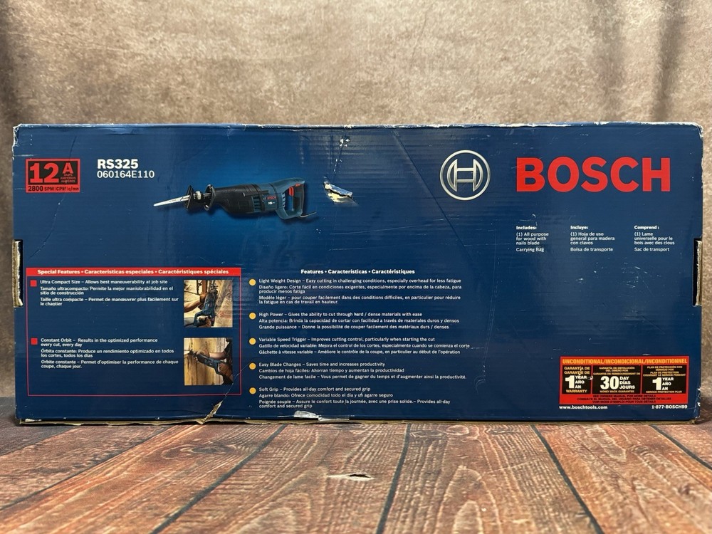 BOSCH RS325 120V 12A Variable Speed Reciprocating Saw