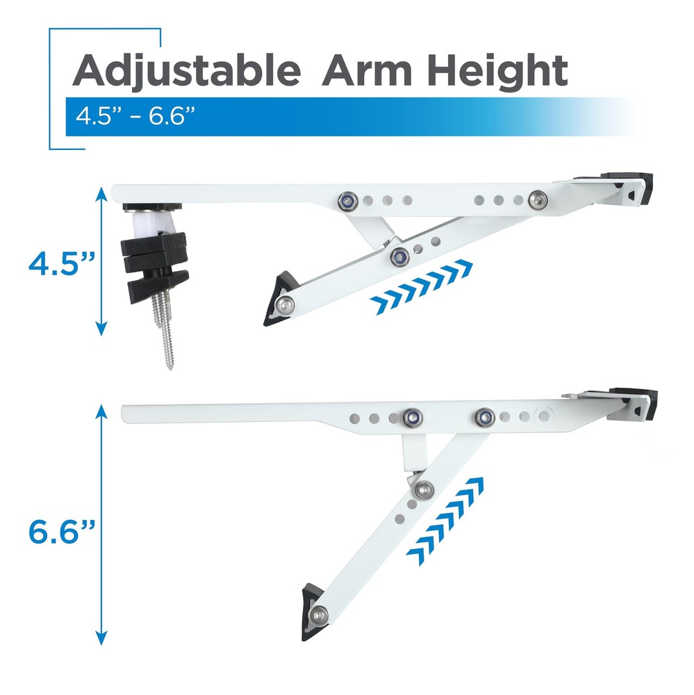 AnyMount Air Conditioner Support Bracket for Outdoor Window AC, Medium, White