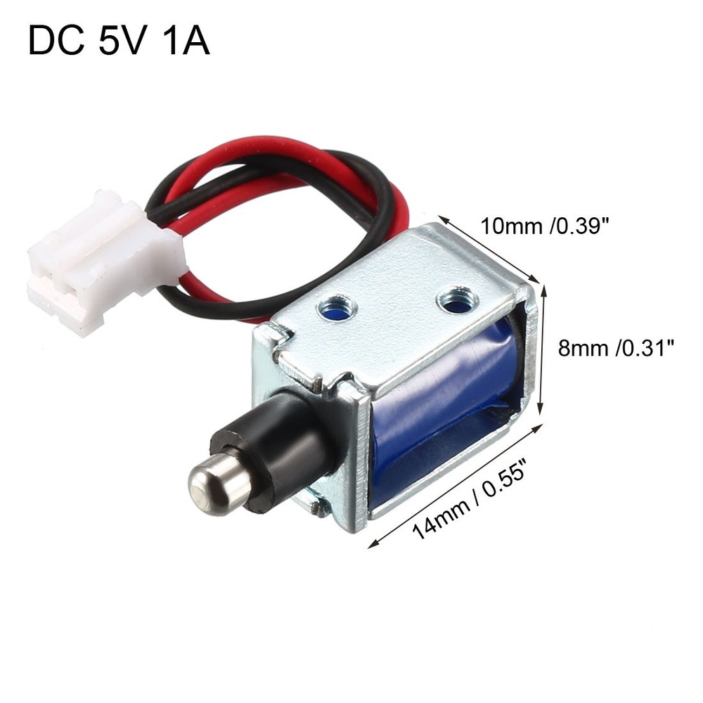 DC 5V 1A 3mm Mini Electromagnetic Solenoid Lock Pull Type for Electric Lock