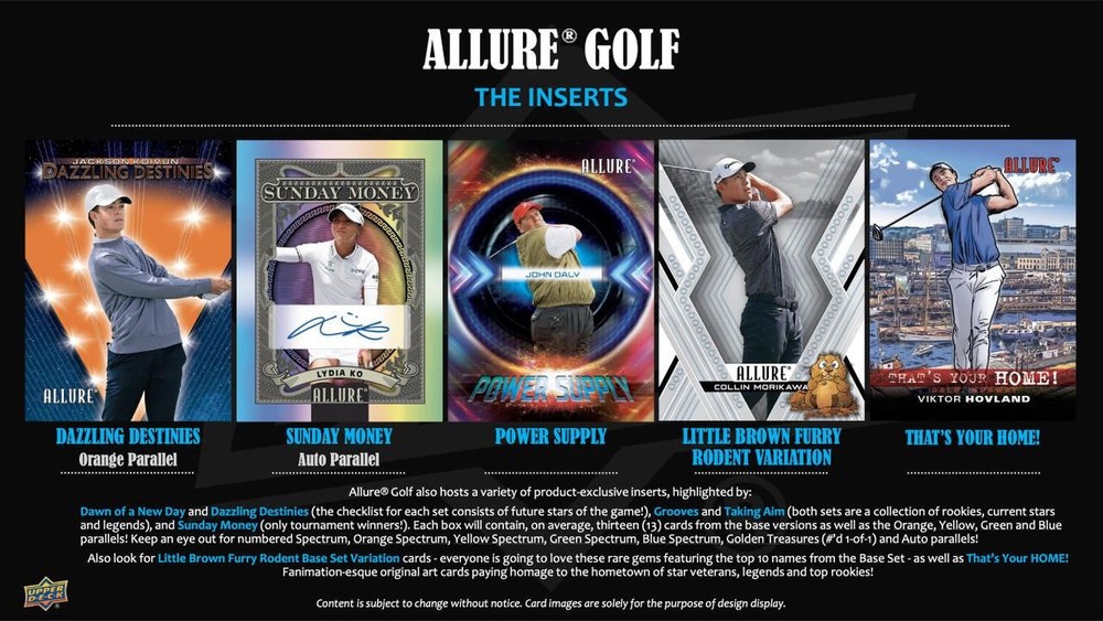 2026 Upper Deck Allure Golf Hobby Box