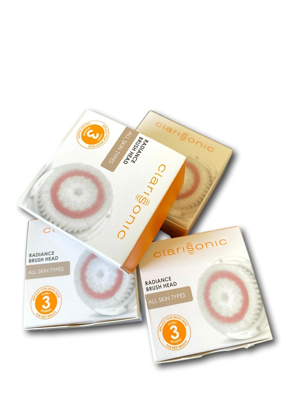 4 PK Clarisoinc Cleansing system Replacement Radiance Brush Heads Free Shipping