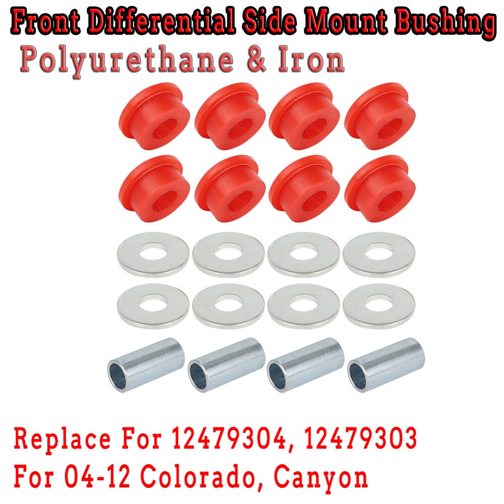 For 2004-2012 Colorado Canyon Front Diff Mount Bushing Set Polyurethane & Iron