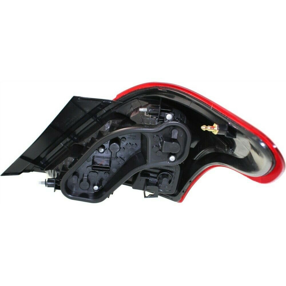 Tail Light Assembly Left Driver Side Red Clear for Versa NI2800194