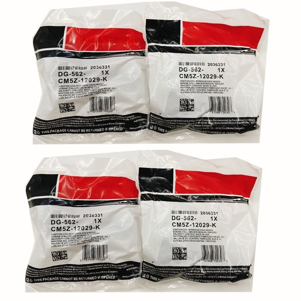 4X DG562 Motorcraft Ignition Coils For Ford Fusion Focus Edge Taurus Lincoln MKZ