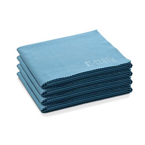 Glass & Polishing Cloth - Microfiber New Version Solid Alaskan Blue - 4 Pack