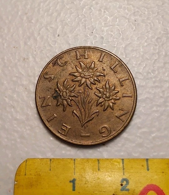 1973 Austria 1 Schilling Coin