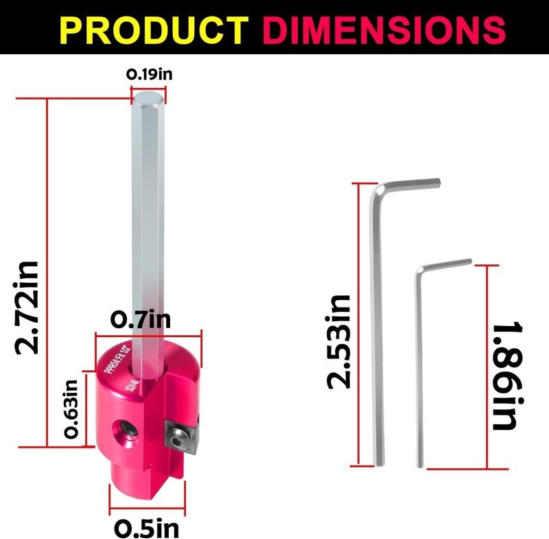 Plastic Pipe Fitting Reamer Plumbing Tool for SCH40 PVC, ABS, CPVC Socket Saver