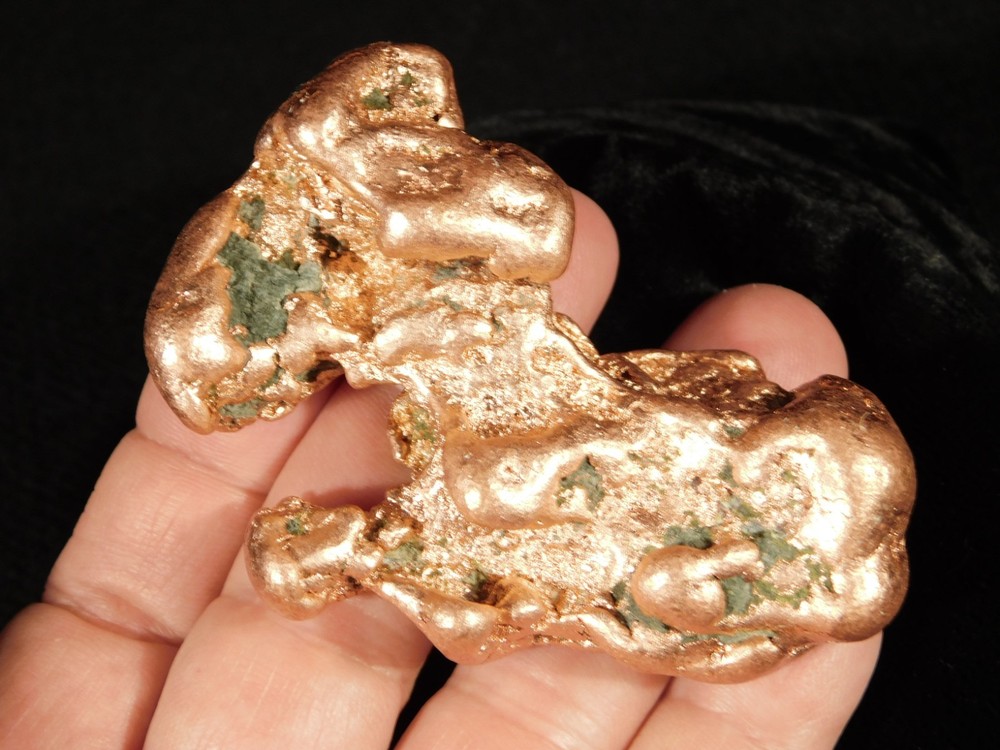 Big! Super Heavy Solid COPPER NUGGET or Native Copper Float Michigan 201gr