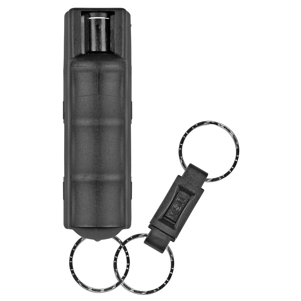 Sabre Key Case Pepper Spray With Quick Release Key Ring Black Hardcase HC-14-BK
