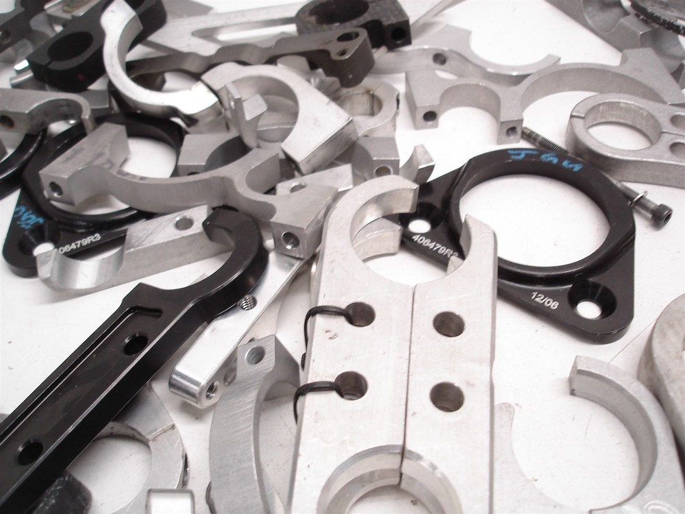 BULK 138pcs BILLET ASSORTED FIREBOTTLE / HARD LINE MOUNTING BRACKETS CLAMPS