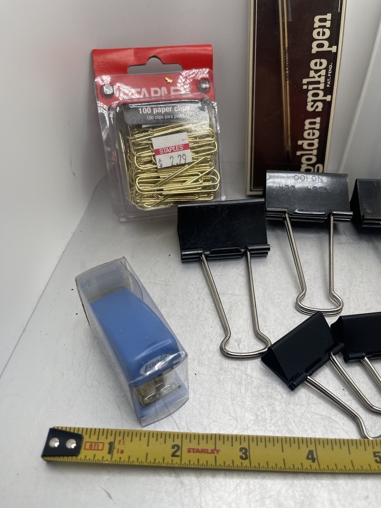 Binder Clips Paper Clamps Assorted Sizes Sharpies Stapler Paper Clips Office