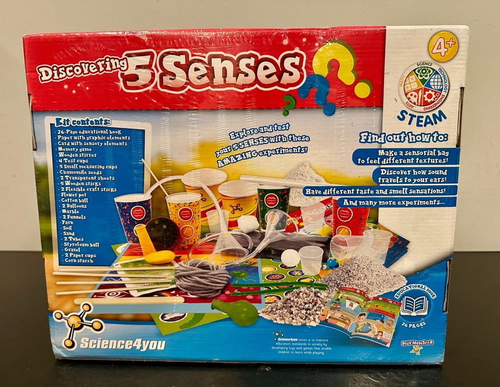 Discovering 5 Senses - 19 Experiments Set STEAM Educational Activities *NEW*