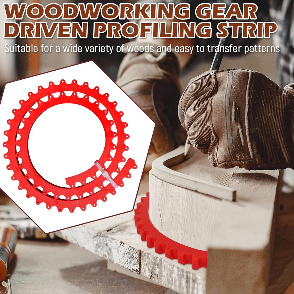 Woodworking Profiling Strip Flexible Curve Template Adjustable Contour Guide