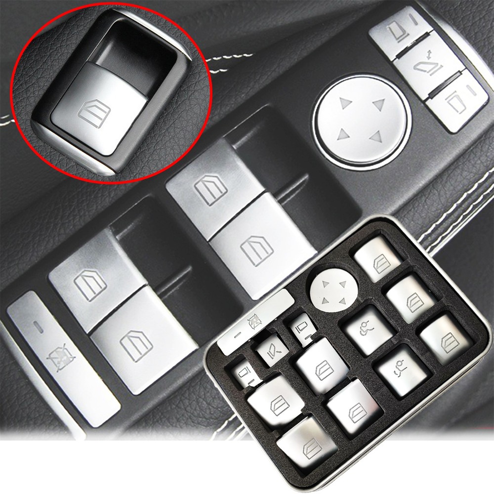 Door Armrest Window Button Switch Cover For Mercedes-Benz A C E CLA GLA GLE GLS