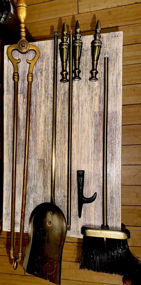 Vintage Second-Hand Four Piece Fireplace Tools